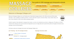 Desktop Screenshot of massage-colleges.com