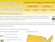 Tablet Screenshot of massage-colleges.com